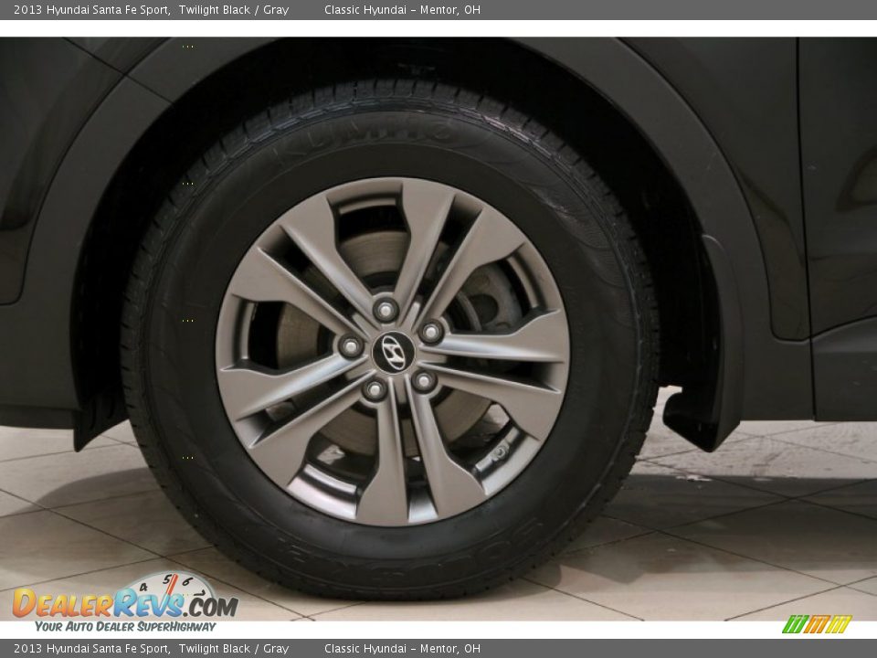 2013 Hyundai Santa Fe Sport Twilight Black / Gray Photo #19