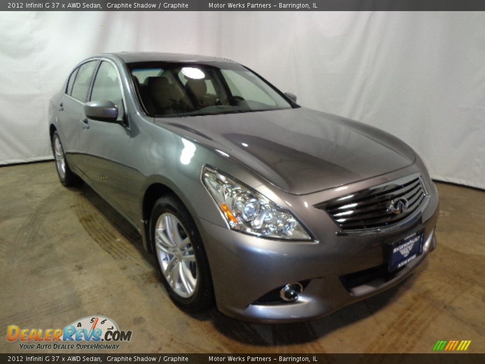 2012 Infiniti G 37 x AWD Sedan Graphite Shadow / Graphite Photo #1