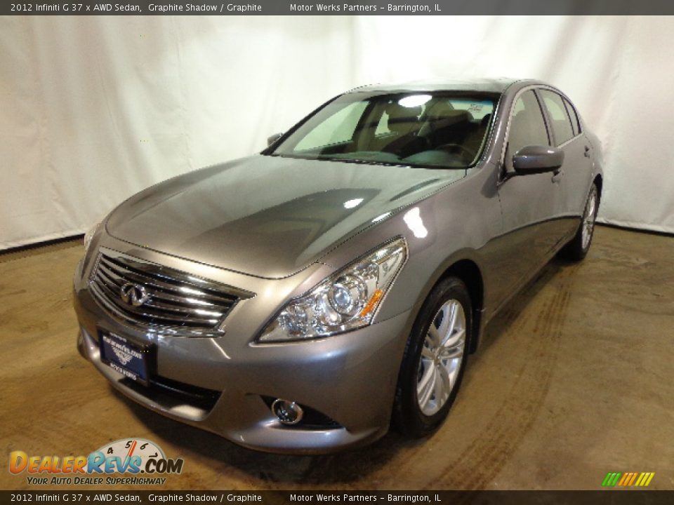 2012 Infiniti G 37 x AWD Sedan Graphite Shadow / Graphite Photo #3
