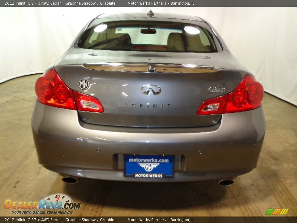 2012 Infiniti G 37 x AWD Sedan Graphite Shadow / Graphite Photo #15