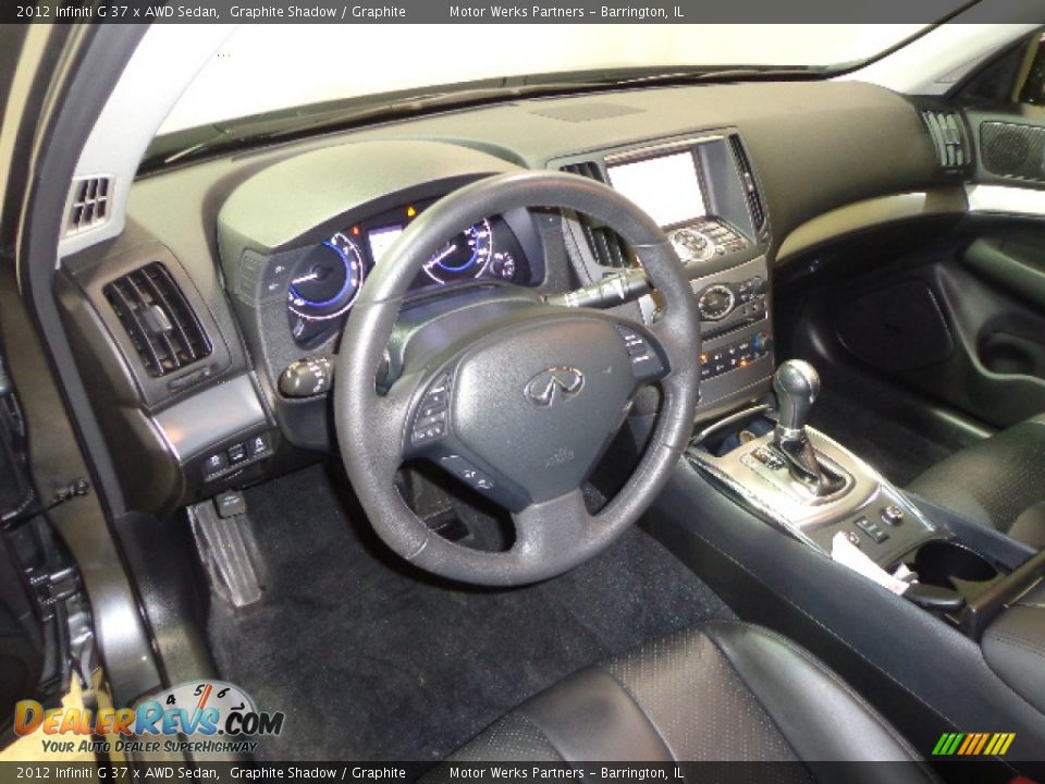 2012 Infiniti G 37 x AWD Sedan Graphite Shadow / Graphite Photo #22