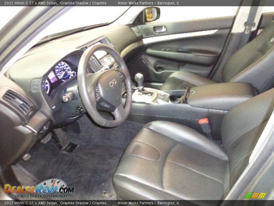 2012 Infiniti G 37 x AWD Sedan Graphite Shadow / Graphite Photo #24