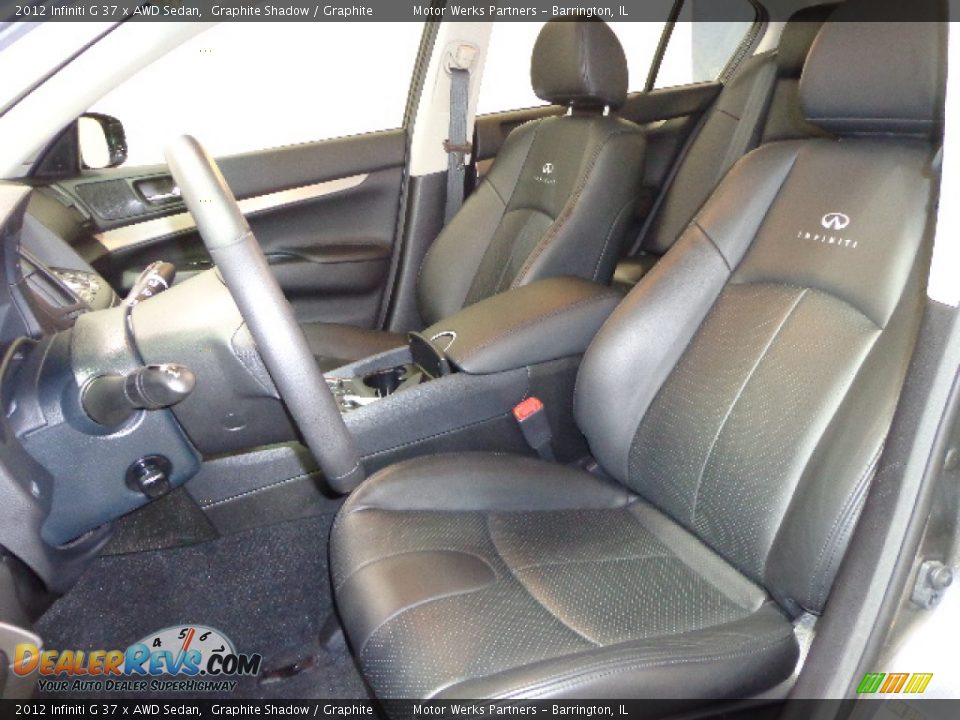 2012 Infiniti G 37 x AWD Sedan Graphite Shadow / Graphite Photo #25