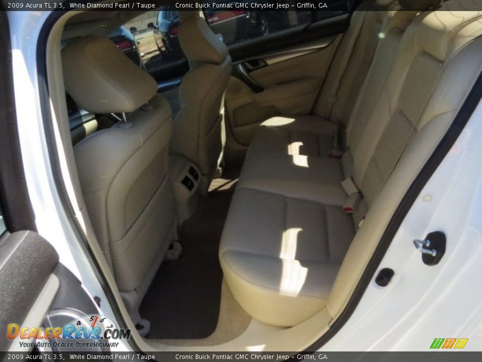 2009 Acura TL 3.5 White Diamond Pearl / Taupe Photo #13