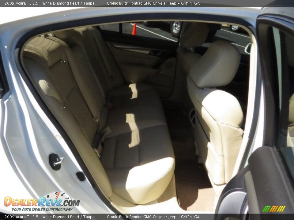 2009 Acura TL 3.5 White Diamond Pearl / Taupe Photo #14