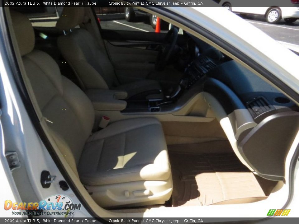 2009 Acura TL 3.5 White Diamond Pearl / Taupe Photo #15