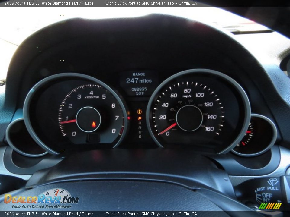 2009 Acura TL 3.5 White Diamond Pearl / Taupe Photo #20