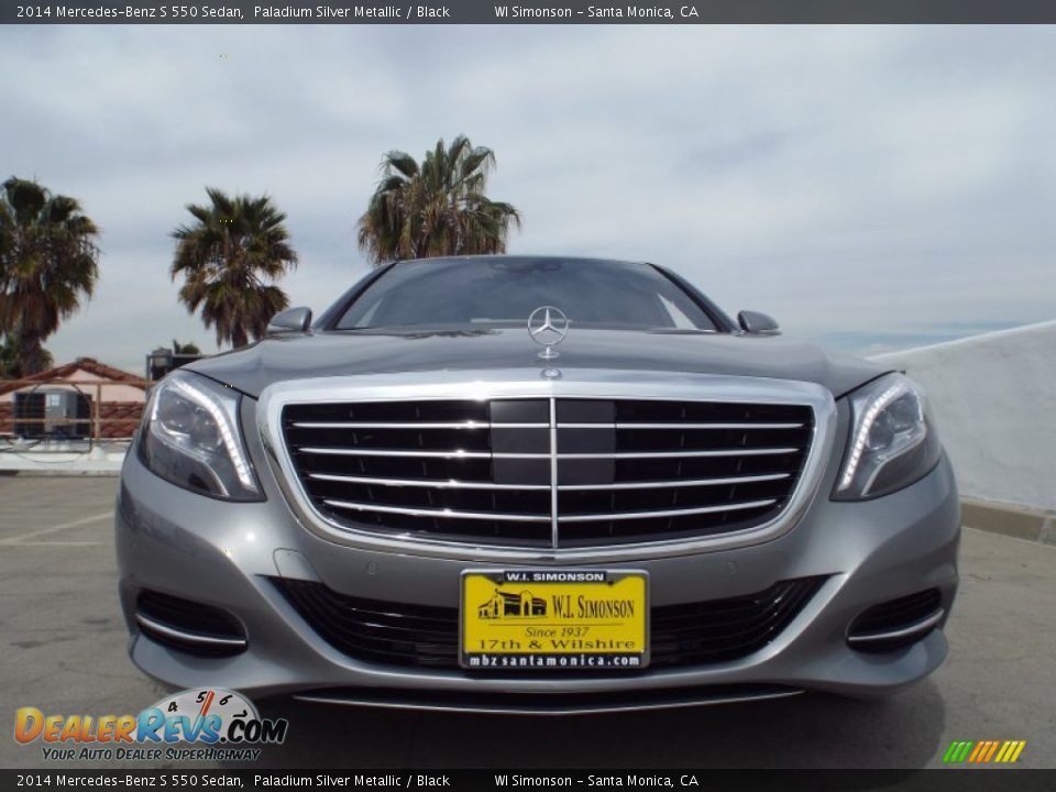 2014 Mercedes-Benz S 550 Sedan Paladium Silver Metallic / Black Photo #2