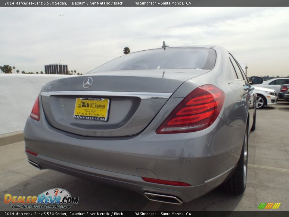 2014 Mercedes-Benz S 550 Sedan Paladium Silver Metallic / Black Photo #4