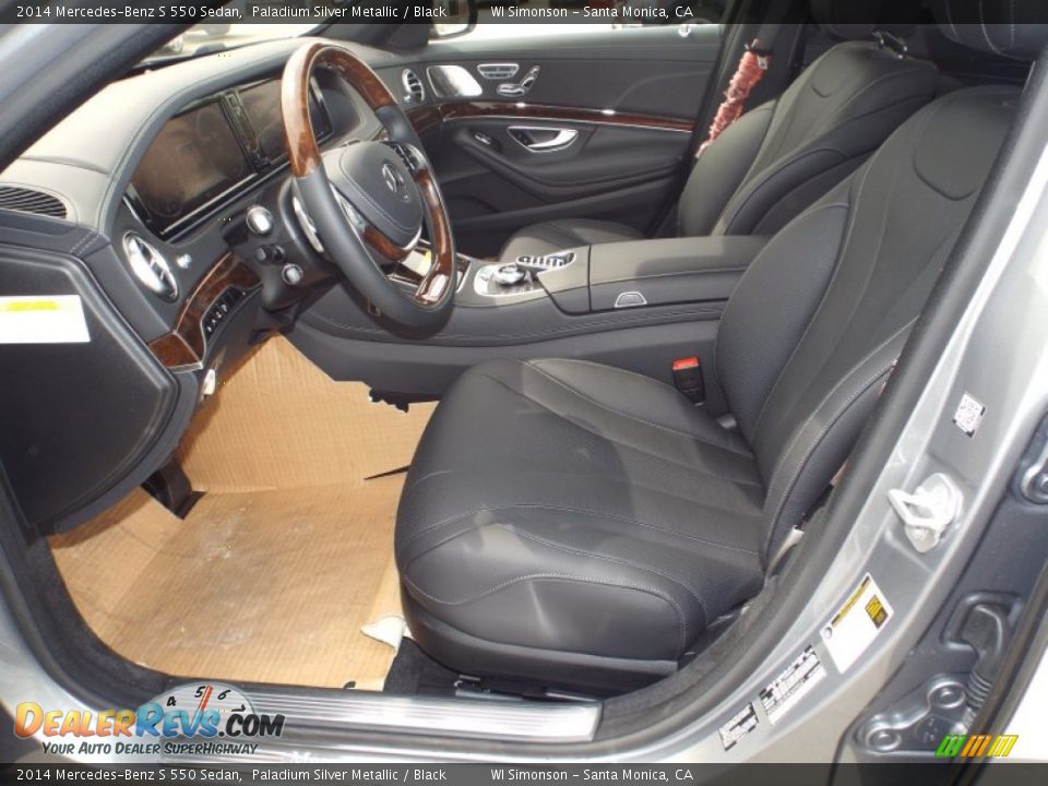 2014 Mercedes-Benz S 550 Sedan Paladium Silver Metallic / Black Photo #7