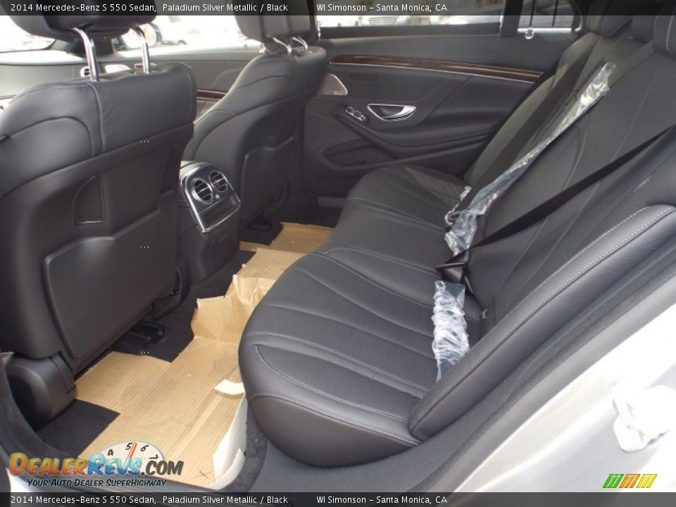 2014 Mercedes-Benz S 550 Sedan Paladium Silver Metallic / Black Photo #8