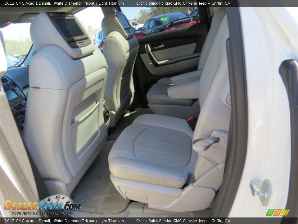 2012 GMC Acadia Denali White Diamond Tricoat / Light Titanium Photo #13