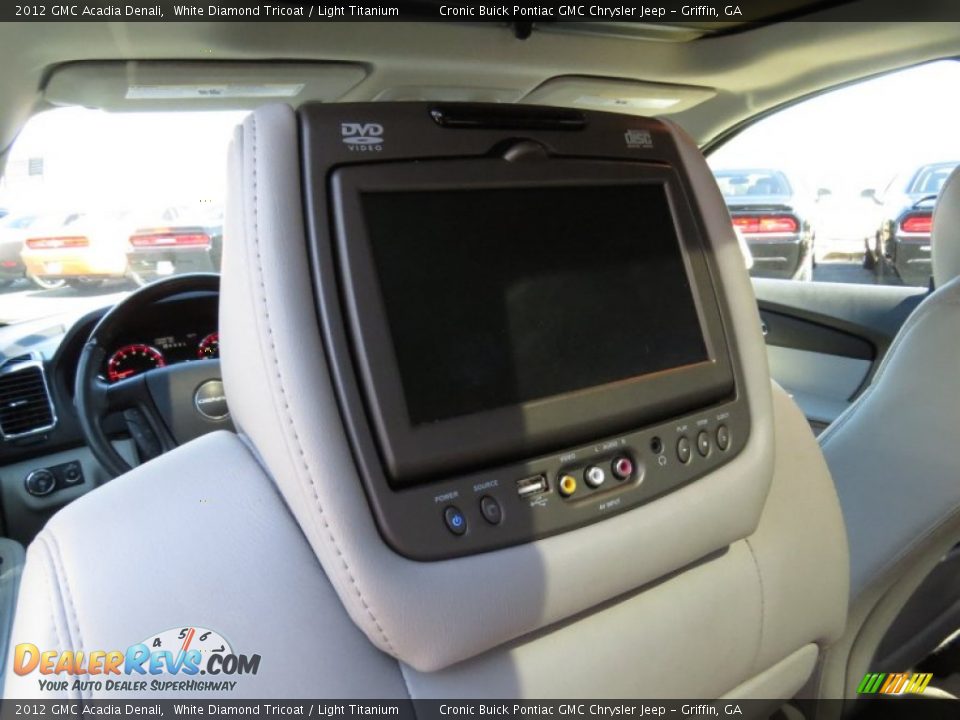 2012 GMC Acadia Denali White Diamond Tricoat / Light Titanium Photo #14
