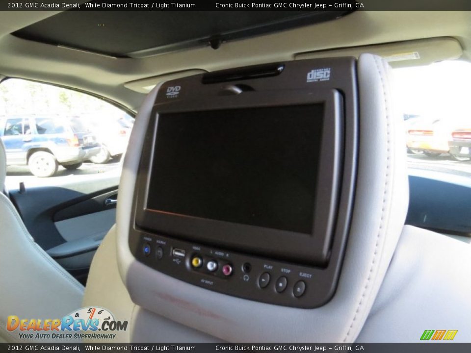 2012 GMC Acadia Denali White Diamond Tricoat / Light Titanium Photo #19