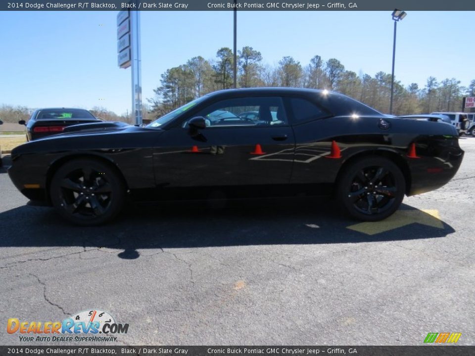 2014 Dodge Challenger R/T Blacktop Black / Dark Slate Gray Photo #4