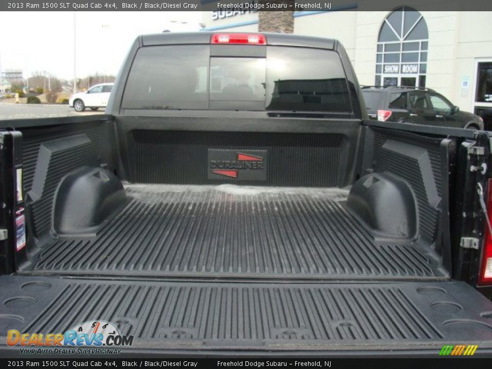 2013 Ram 1500 SLT Quad Cab 4x4 Black / Black/Diesel Gray Photo #6