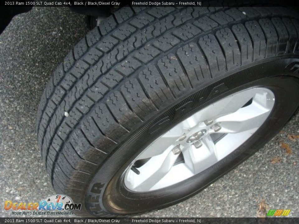 2013 Ram 1500 SLT Quad Cab 4x4 Black / Black/Diesel Gray Photo #10