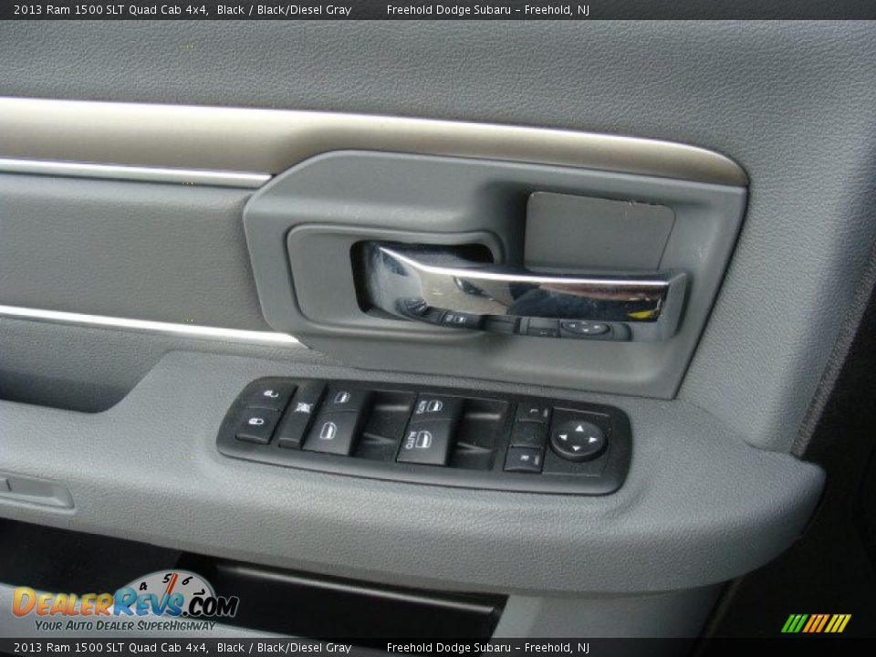2013 Ram 1500 SLT Quad Cab 4x4 Black / Black/Diesel Gray Photo #13