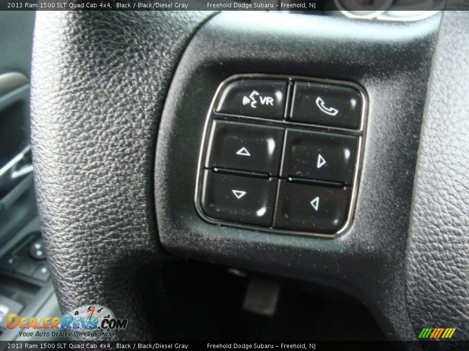 2013 Ram 1500 SLT Quad Cab 4x4 Black / Black/Diesel Gray Photo #18