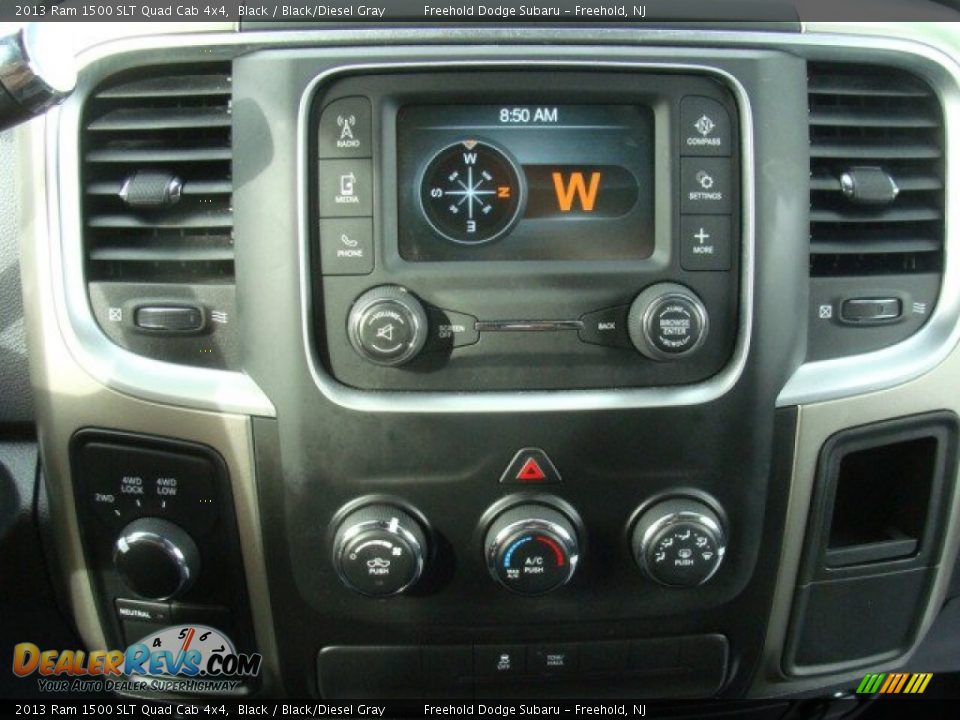 2013 Ram 1500 SLT Quad Cab 4x4 Black / Black/Diesel Gray Photo #21