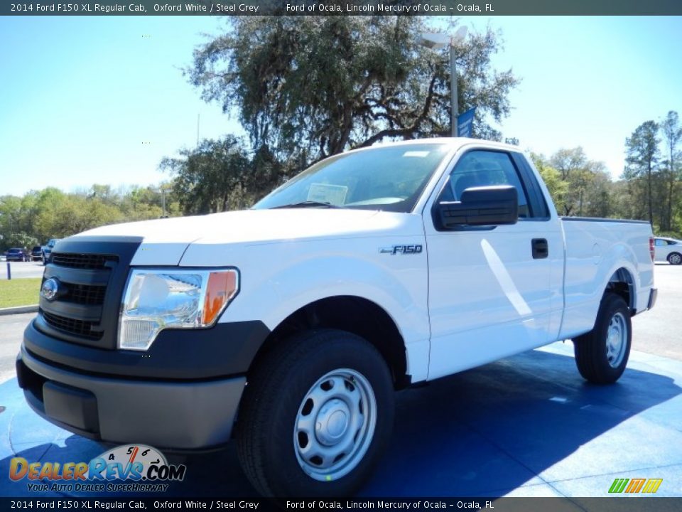 2014 Ford F150 XL Regular Cab Oxford White / Steel Grey Photo #1
