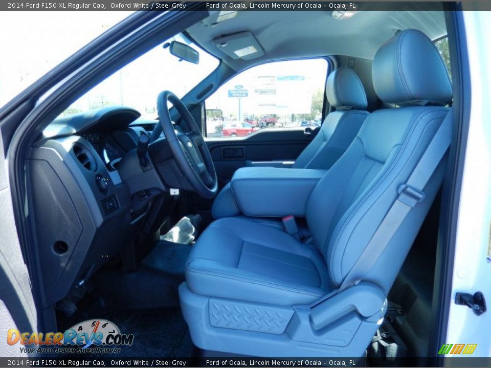 2014 Ford F150 XL Regular Cab Oxford White / Steel Grey Photo #6