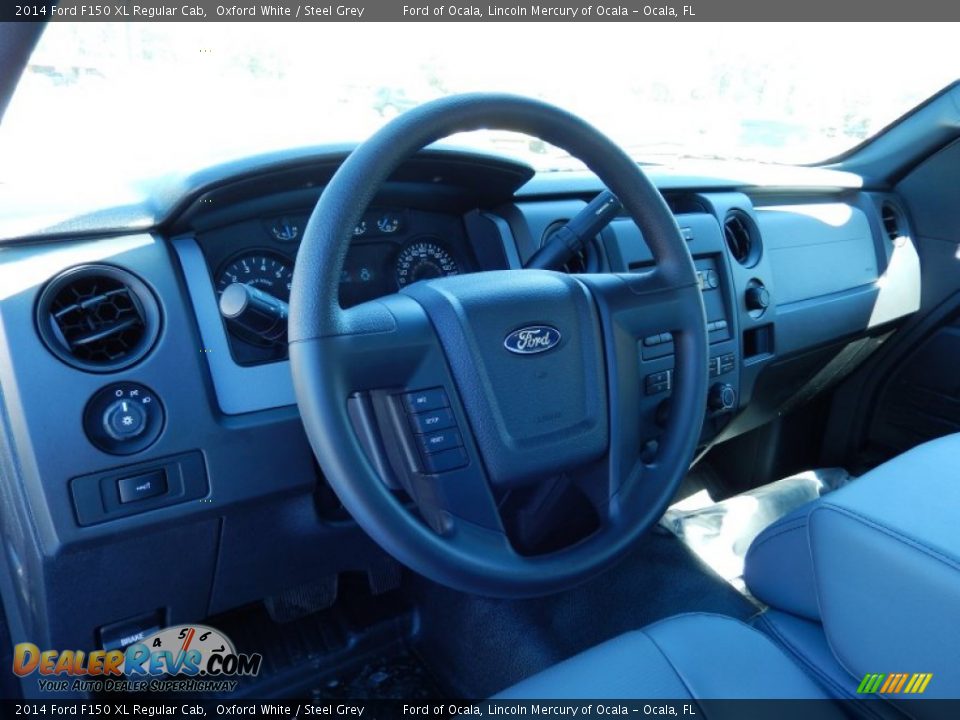 2014 Ford F150 XL Regular Cab Oxford White / Steel Grey Photo #7