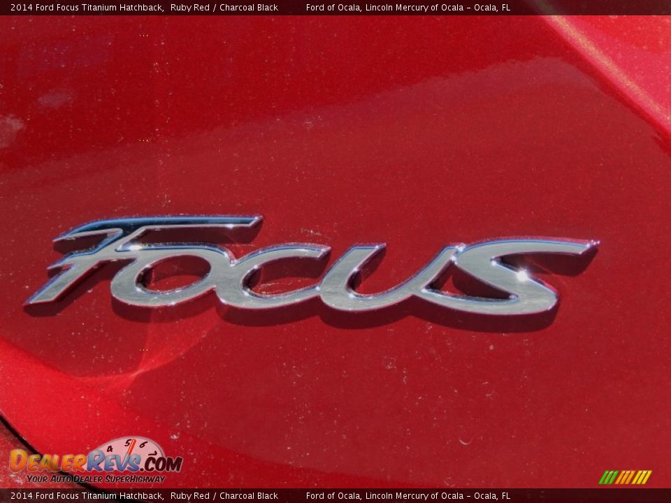 2014 Ford Focus Titanium Hatchback Ruby Red / Charcoal Black Photo #4