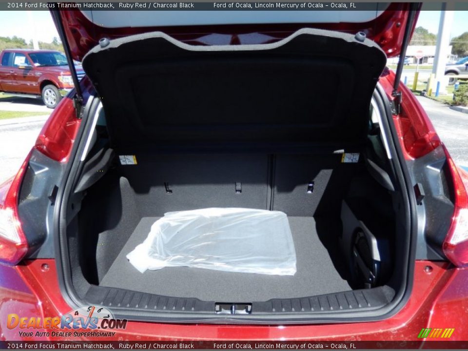 2014 Ford Focus Titanium Hatchback Ruby Red / Charcoal Black Photo #5