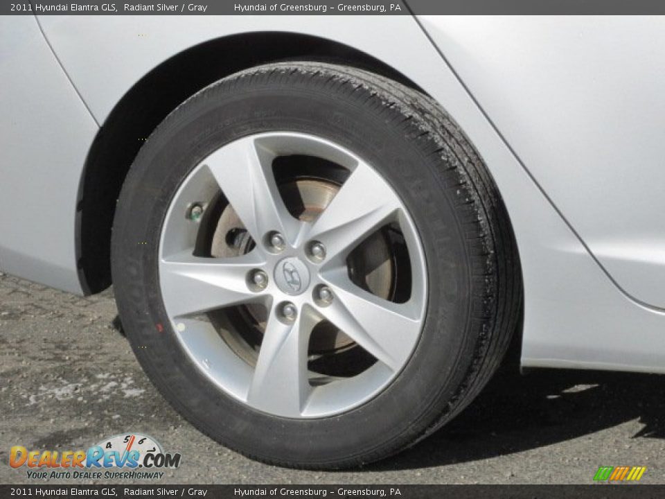 2011 Hyundai Elantra GLS Radiant Silver / Gray Photo #3