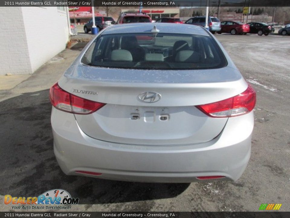 2011 Hyundai Elantra GLS Radiant Silver / Gray Photo #8