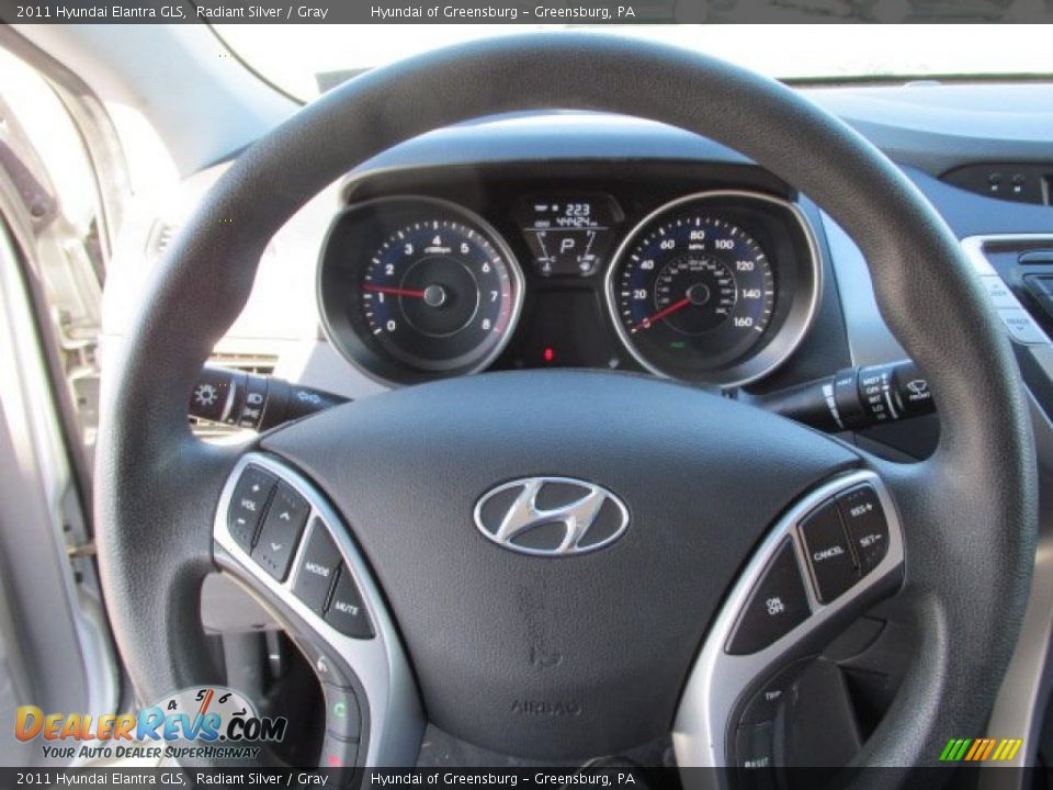 2011 Hyundai Elantra GLS Radiant Silver / Gray Photo #17