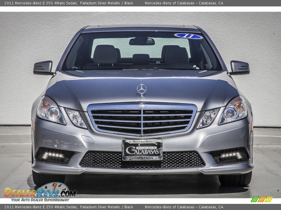 2011 Mercedes-Benz E 350 4Matic Sedan Palladium Silver Metallic / Black Photo #2
