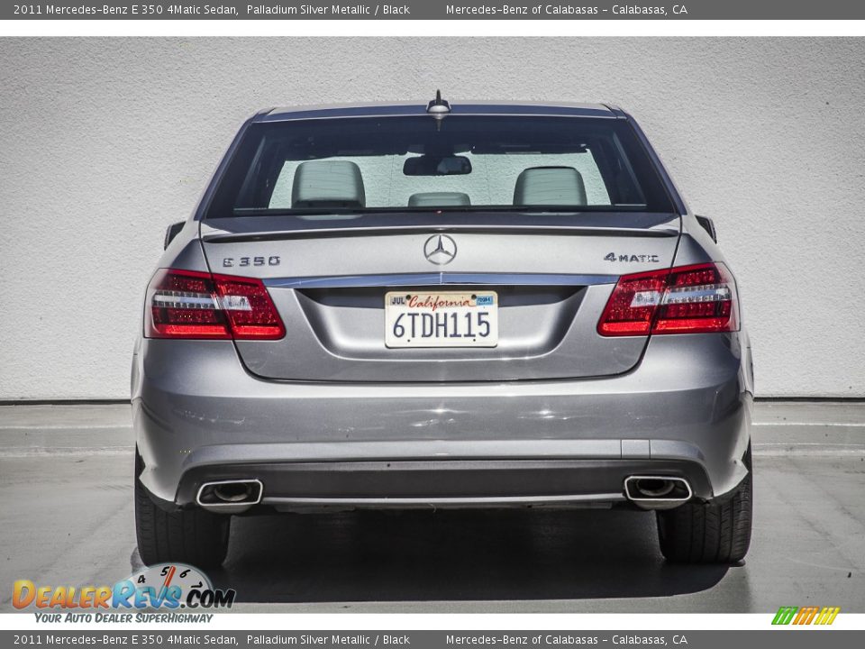 2011 Mercedes-Benz E 350 4Matic Sedan Palladium Silver Metallic / Black Photo #3