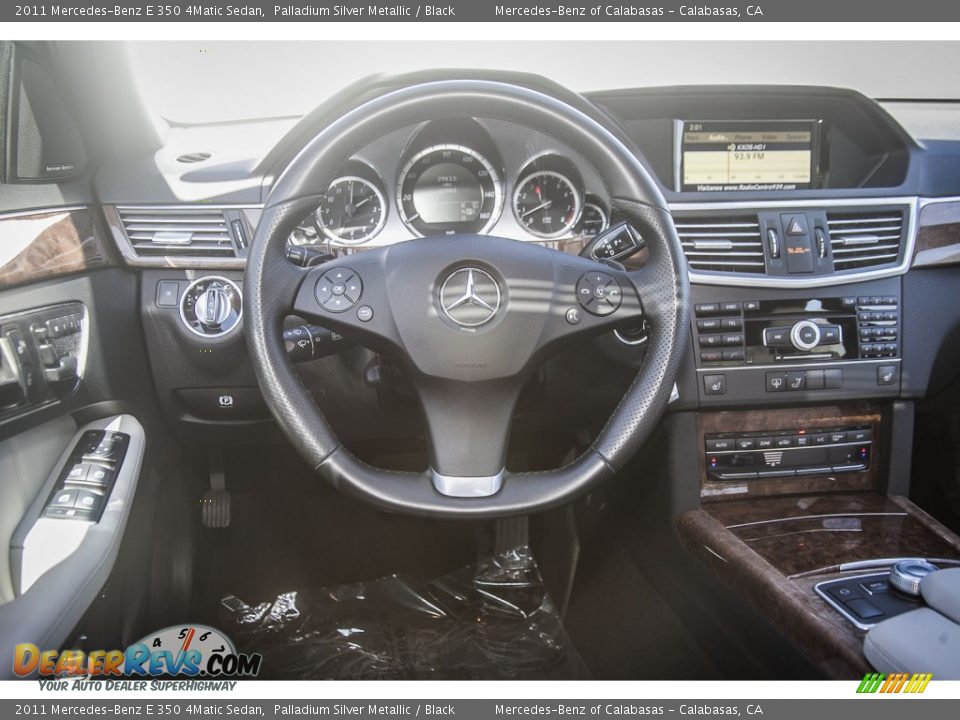 2011 Mercedes-Benz E 350 4Matic Sedan Palladium Silver Metallic / Black Photo #4