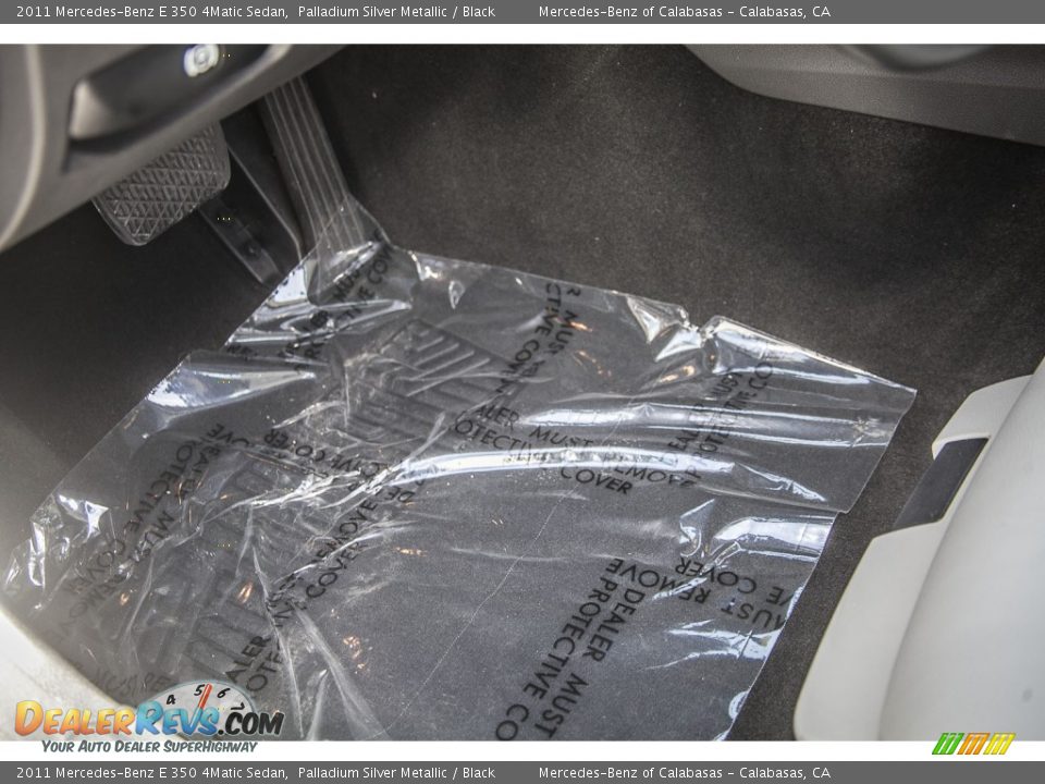 2011 Mercedes-Benz E 350 4Matic Sedan Palladium Silver Metallic / Black Photo #6