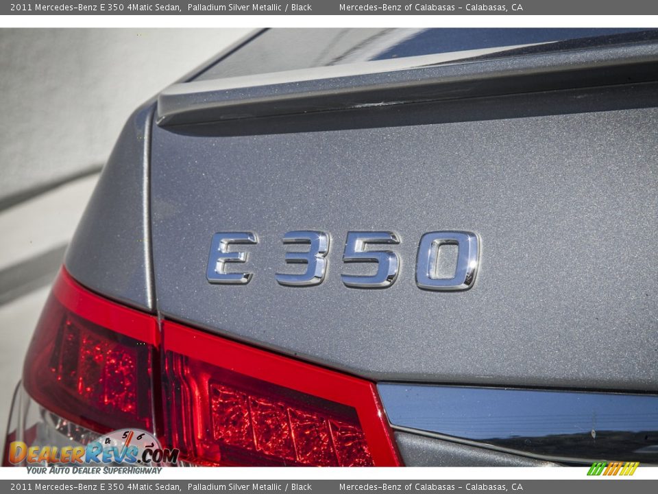 2011 Mercedes-Benz E 350 4Matic Sedan Palladium Silver Metallic / Black Photo #7