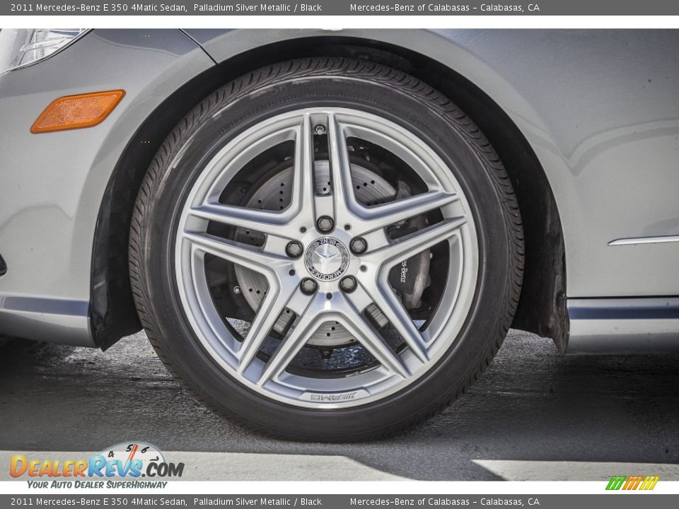 2011 Mercedes-Benz E 350 4Matic Sedan Palladium Silver Metallic / Black Photo #8
