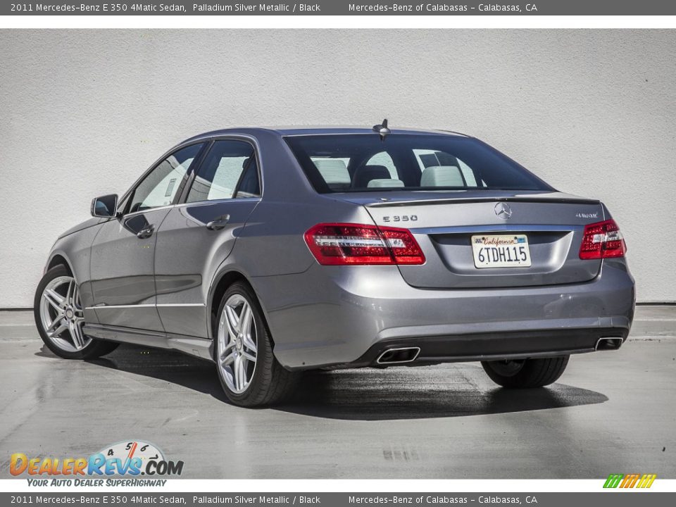 2011 Mercedes-Benz E 350 4Matic Sedan Palladium Silver Metallic / Black Photo #10