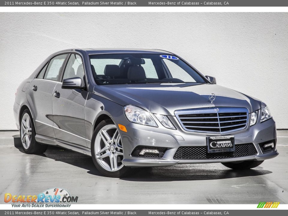 2011 Mercedes-Benz E 350 4Matic Sedan Palladium Silver Metallic / Black Photo #11