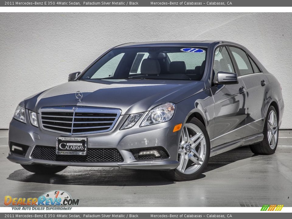 2011 Mercedes-Benz E 350 4Matic Sedan Palladium Silver Metallic / Black Photo #12