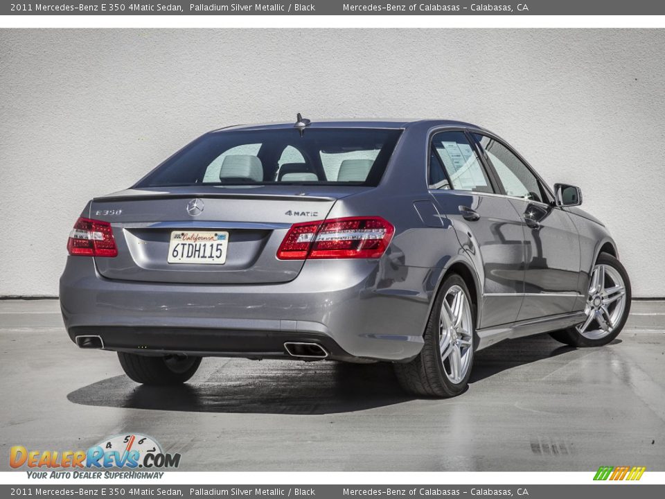 2011 Mercedes-Benz E 350 4Matic Sedan Palladium Silver Metallic / Black Photo #13
