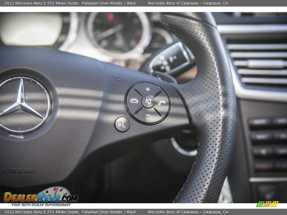 2011 Mercedes-Benz E 350 4Matic Sedan Palladium Silver Metallic / Black Photo #15