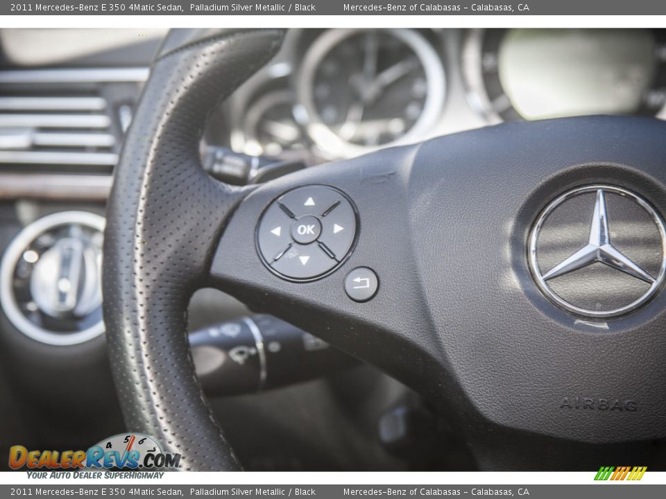 2011 Mercedes-Benz E 350 4Matic Sedan Palladium Silver Metallic / Black Photo #16