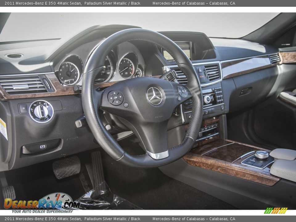 2011 Mercedes-Benz E 350 4Matic Sedan Palladium Silver Metallic / Black Photo #17
