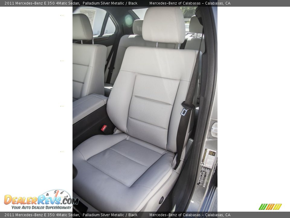 2011 Mercedes-Benz E 350 4Matic Sedan Palladium Silver Metallic / Black Photo #20