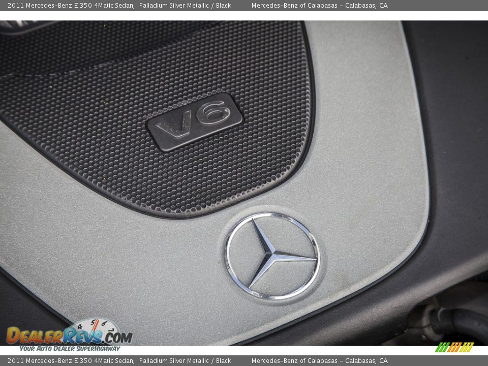 2011 Mercedes-Benz E 350 4Matic Sedan Palladium Silver Metallic / Black Photo #25