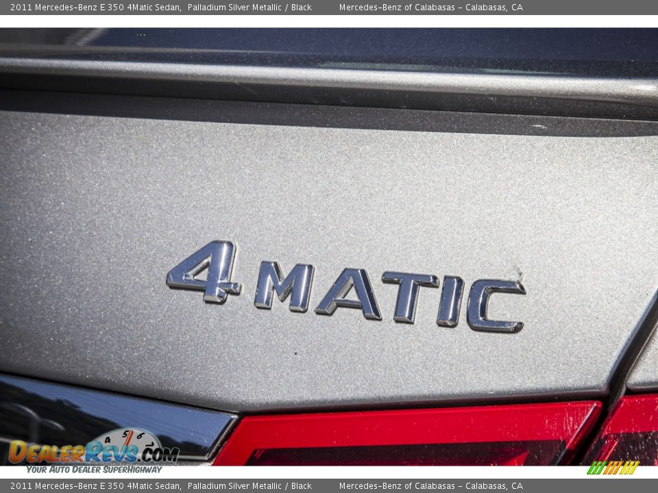 2011 Mercedes-Benz E 350 4Matic Sedan Palladium Silver Metallic / Black Photo #30