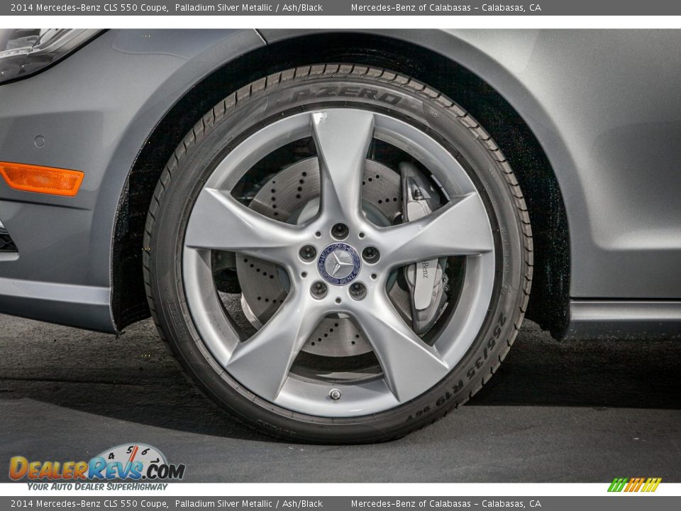 2014 Mercedes-Benz CLS 550 Coupe Palladium Silver Metallic / Ash/Black Photo #10