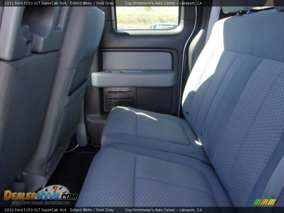 2011 Ford F150 XLT SuperCab 4x4 Oxford White / Steel Gray Photo #19